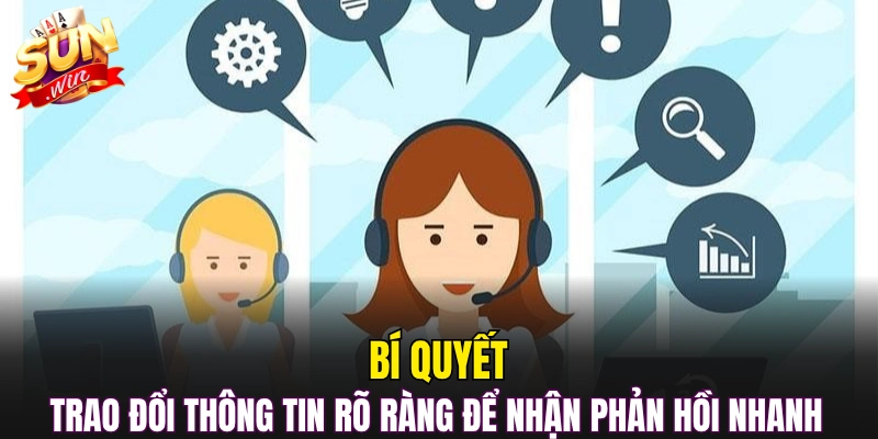 Bí quyết trao đổi thông tin rõ ràng để nhận phản hồi nhanh 